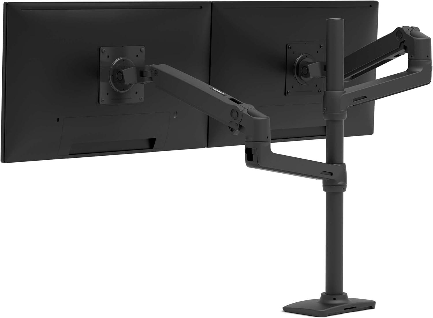 Ergotron Desk Mount for Monitor Display TV Matte Black