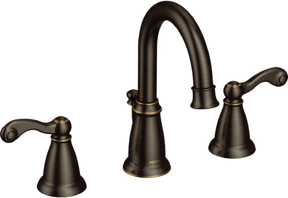 Elegant Distressed Bronze 8-inch Widespread Bathroom Faucet