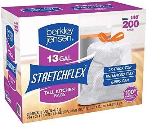 Berkley Jensen 13 Gallon Drawstring Trash Bags, 200 ct.