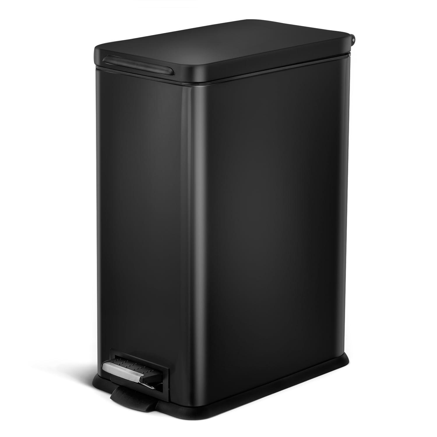 Stainless Steel Step On Trash Can- 8 Gallon