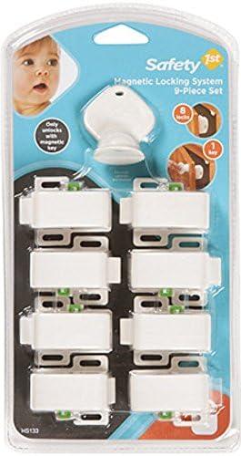 Safety 1st Deluxe Magnetic Locking System (8 locks, 1 key), White, Toddler