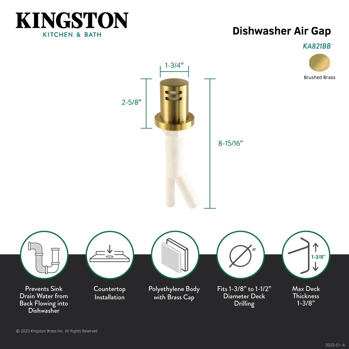 Kingston Brass Trimscape Dishwasher Air Gap