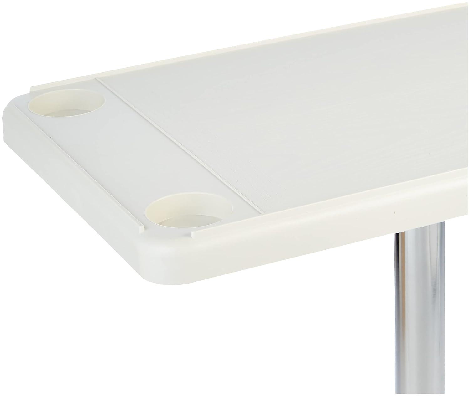 Detmar 12-1106C Ivory Removable Marine/RV Table Kit - Rectangular, Surface Mount