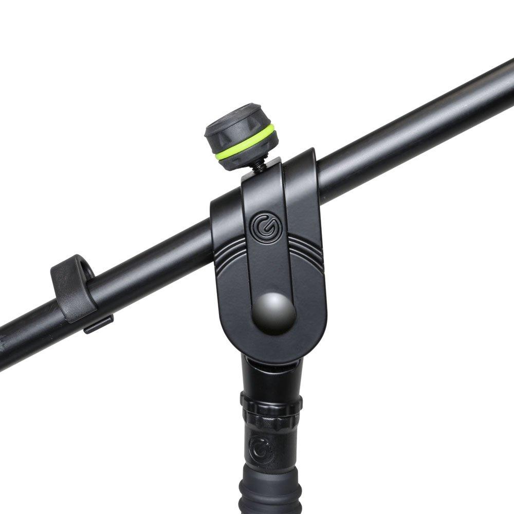 Gravity Stands Microphone Stand With Folding Tripod Base And 2-Point Adjustment Telescoping Boom Short