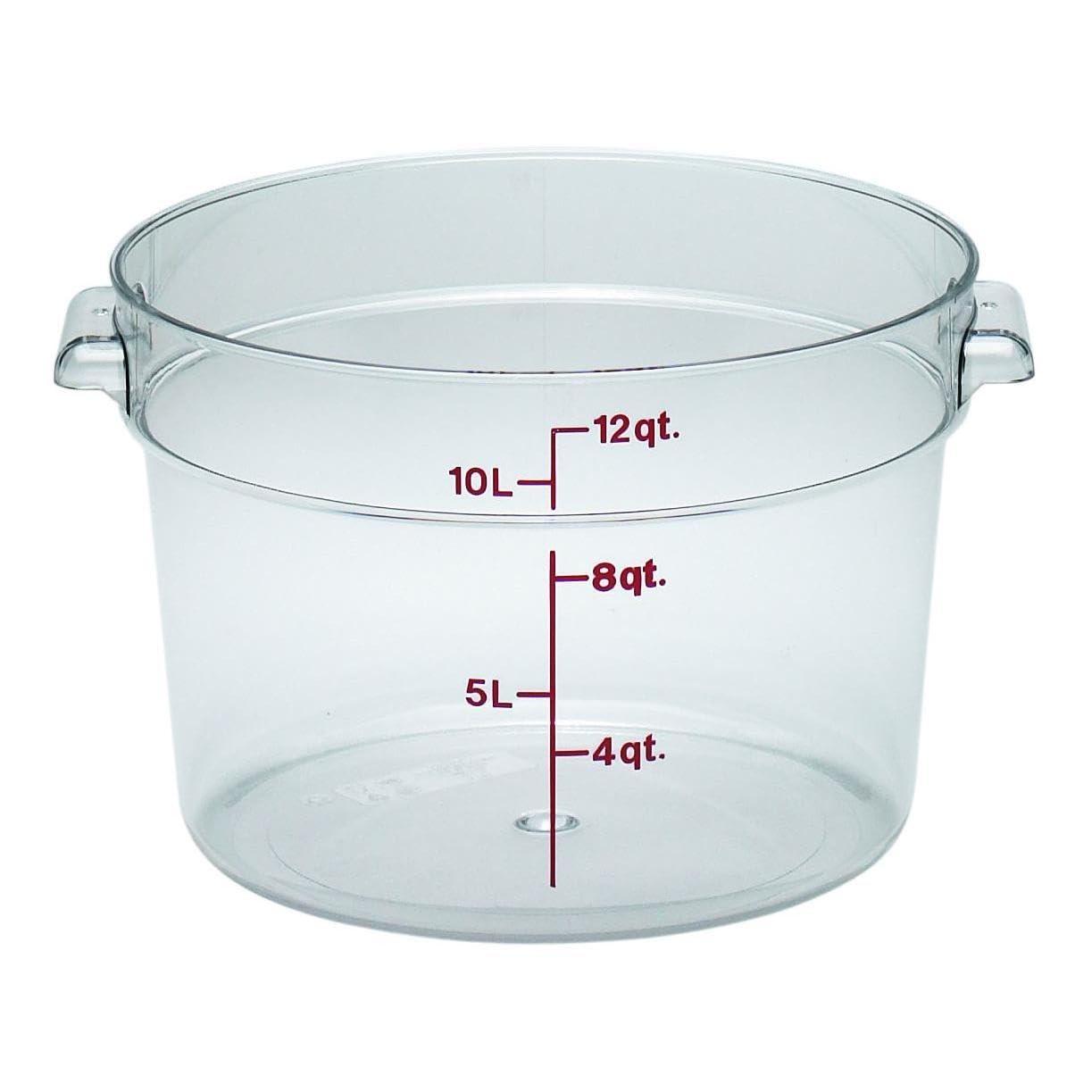 JepoIA Camwear Polycarbonate Square Food Storage container, 12 Quart