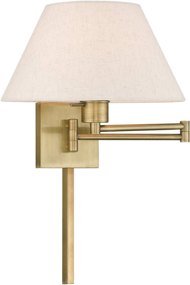 Livex Lighting 1 - Light Wall Light in  Antique Brass