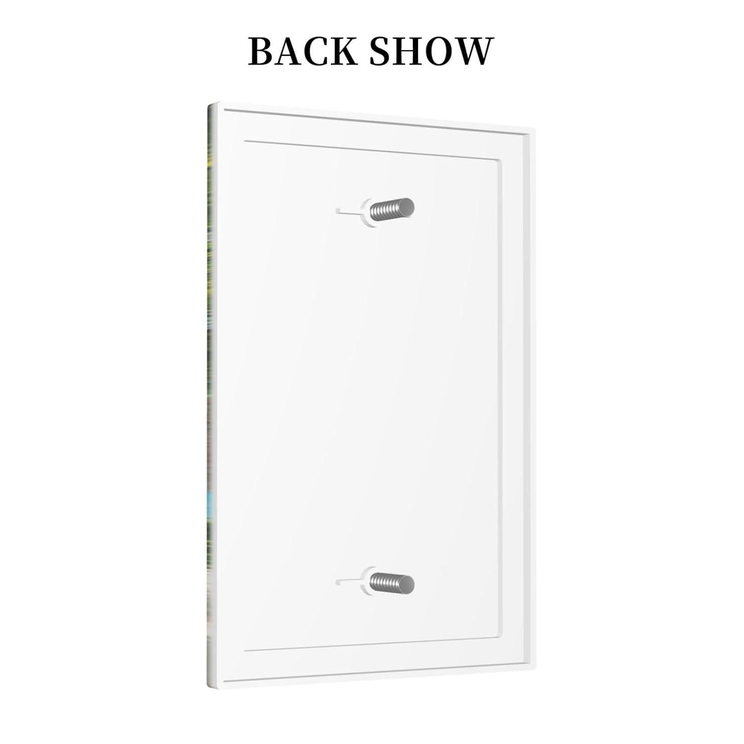 Sunyuer Sea Starfish Beach Decorative Wall Plate, 1 Gang Single Blank Outlet Cover Decorative Switch Plate for Kitchen Bathroom Bedroom, 4.5x2.76 Inch