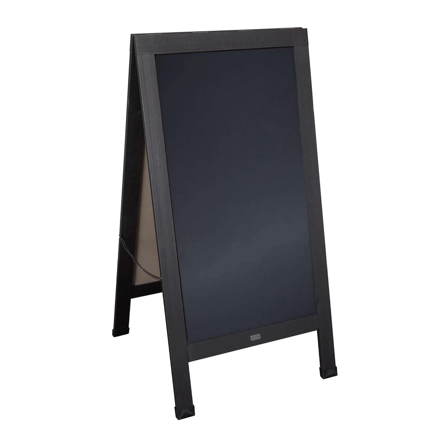Flash Furniture Wood A-Frame Magnetic Chalkboard Set with Markers, Stencils, and Magnets