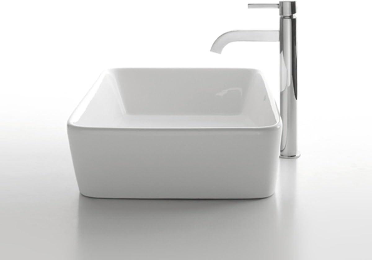 Ceramic Ceramic Rectangular Vessel Bathroom Sink