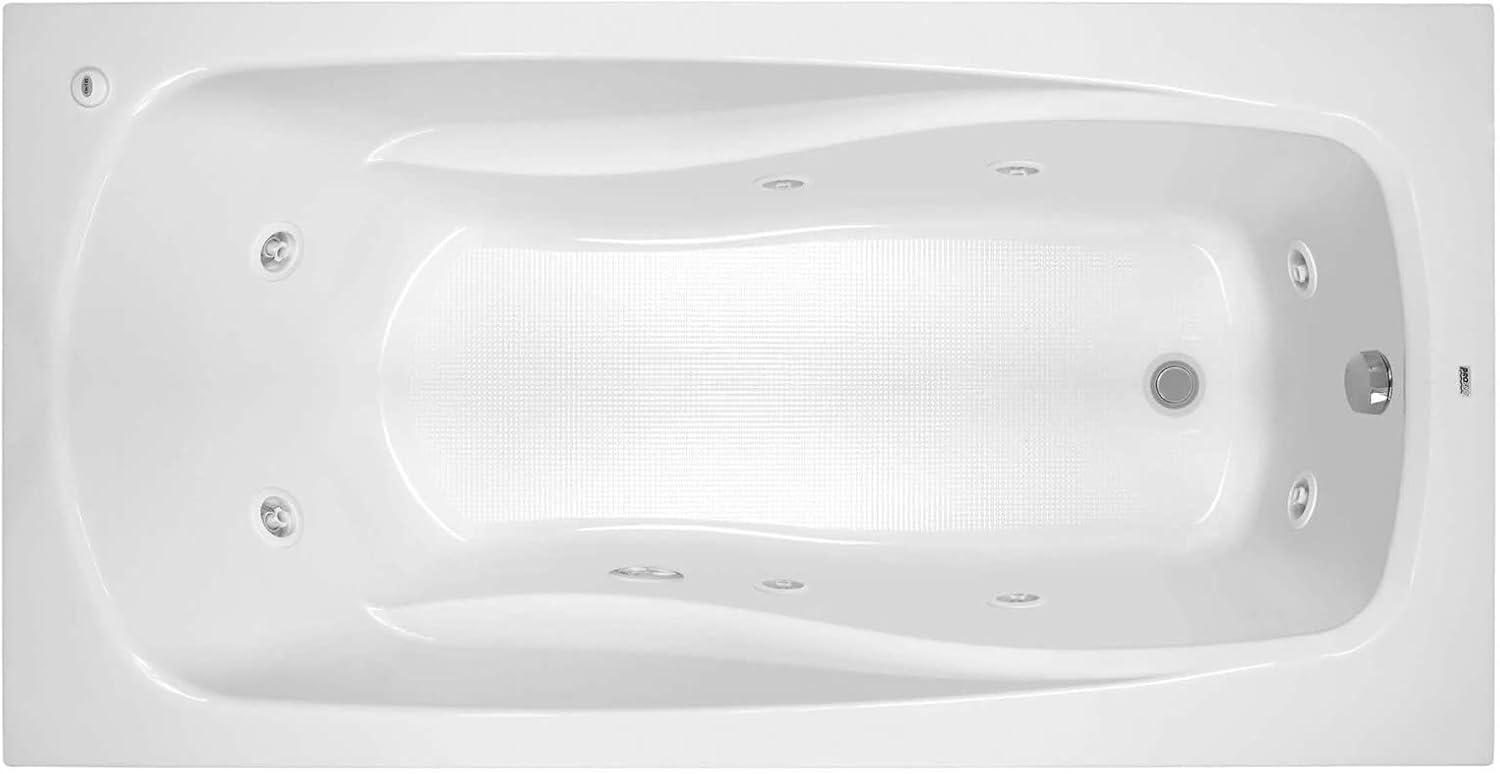 72'' x 36'' Drop-In Whirlpool Acrylic Bathtub