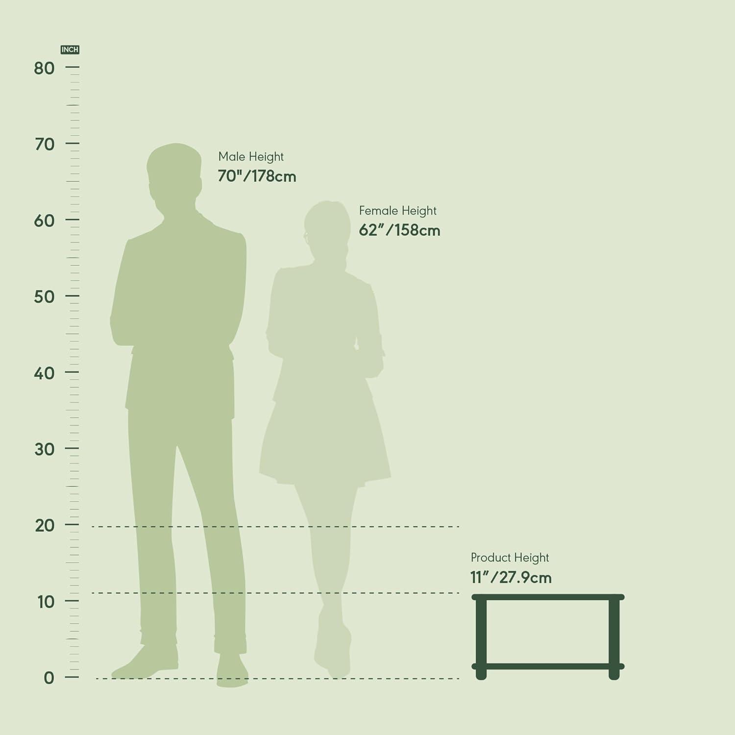 Furinno Turn-N-Tube 11'' H x 24'' W Printer Stand