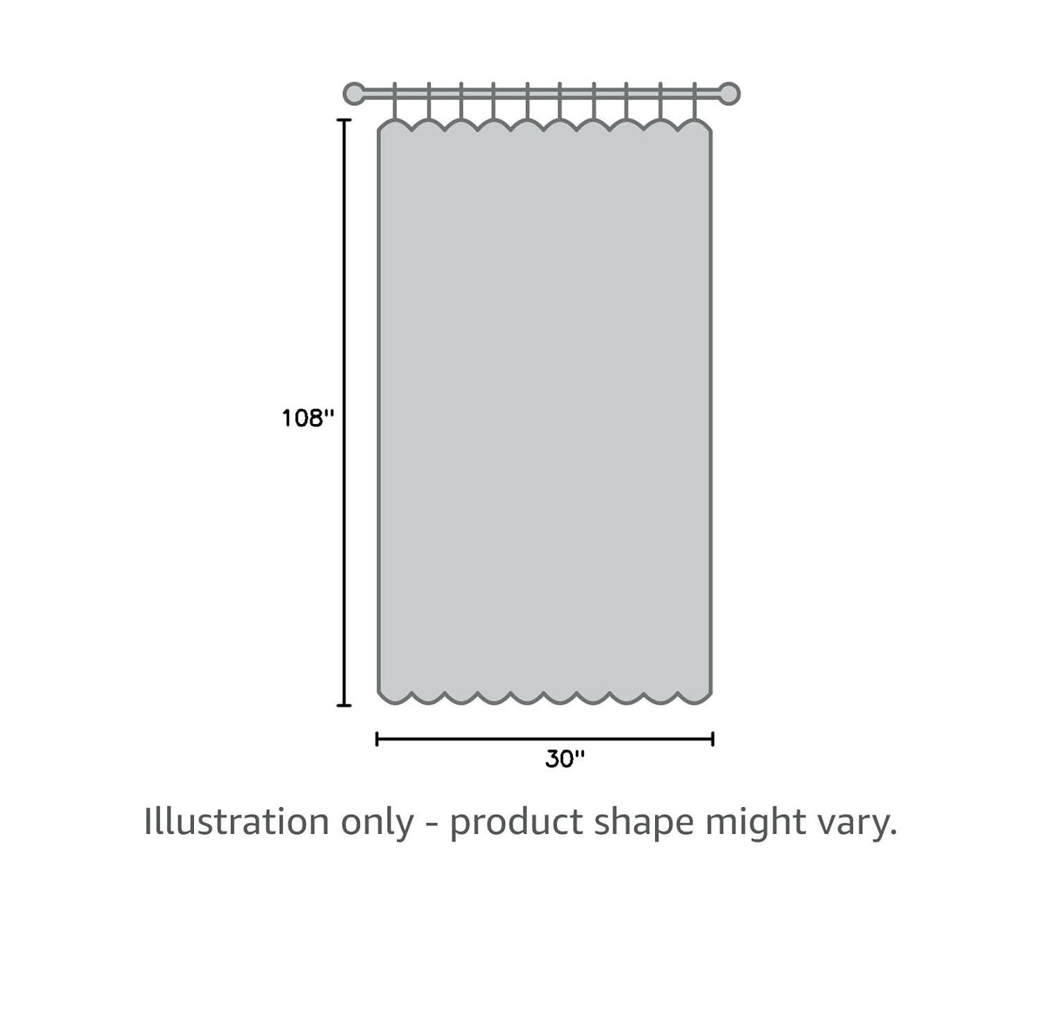 Curtainworks Marquee 108" Single Panel Curtain, White, Adult
