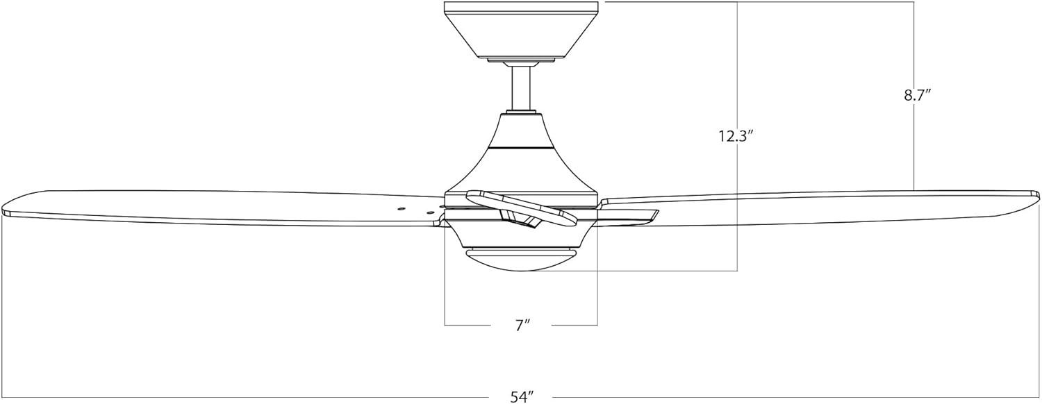 66" 8 - Blade Outdoor / Indoor Smart Ceiling Fan with Remote Control Included, Works With Google Assistant, Amazon Alexa and IOS/Android Mobile APP