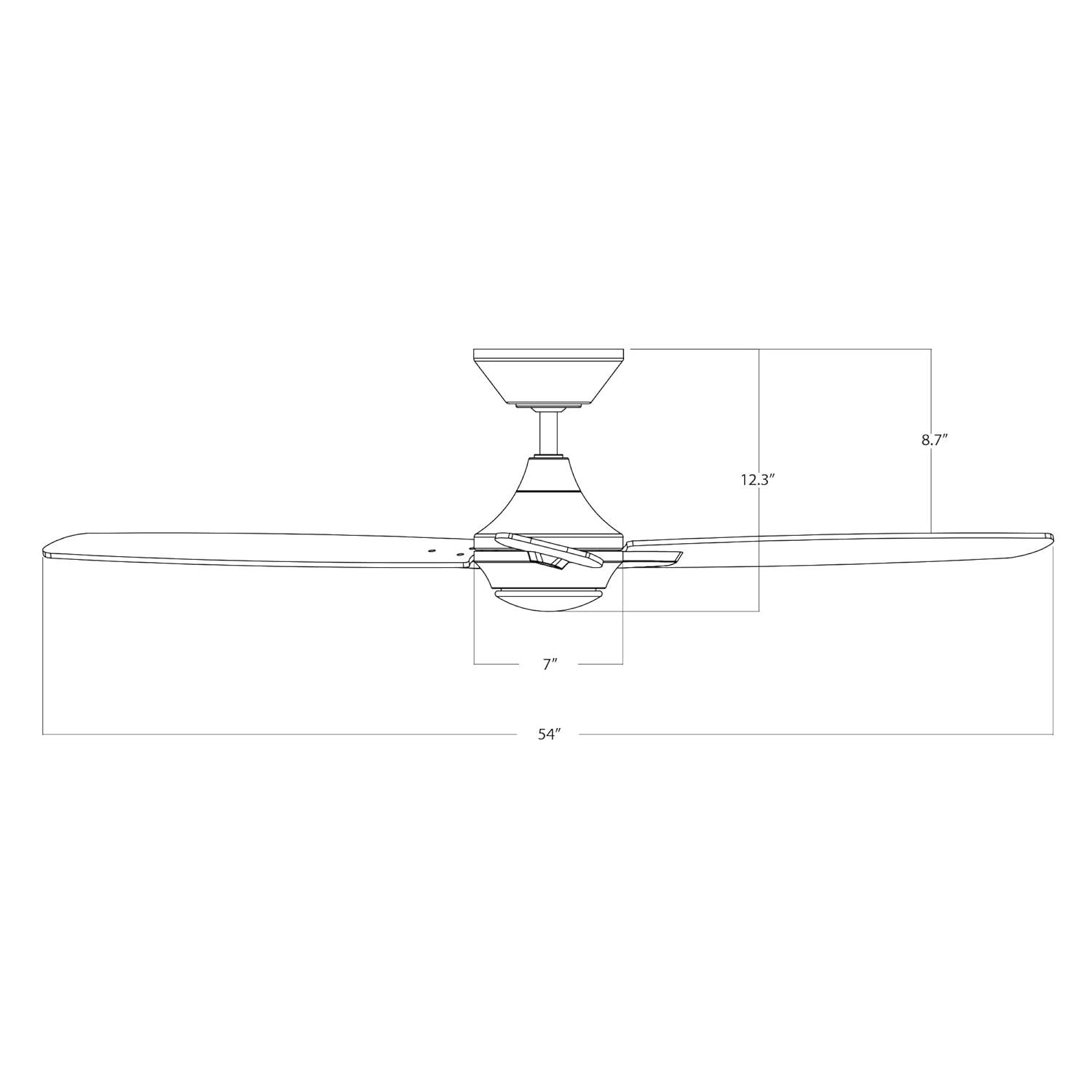 66" 8 - Blade Outdoor / Indoor Smart Ceiling Fan with Remote Control Included, Works With Google Assistant, Amazon Alexa and IOS/Android Mobile APP