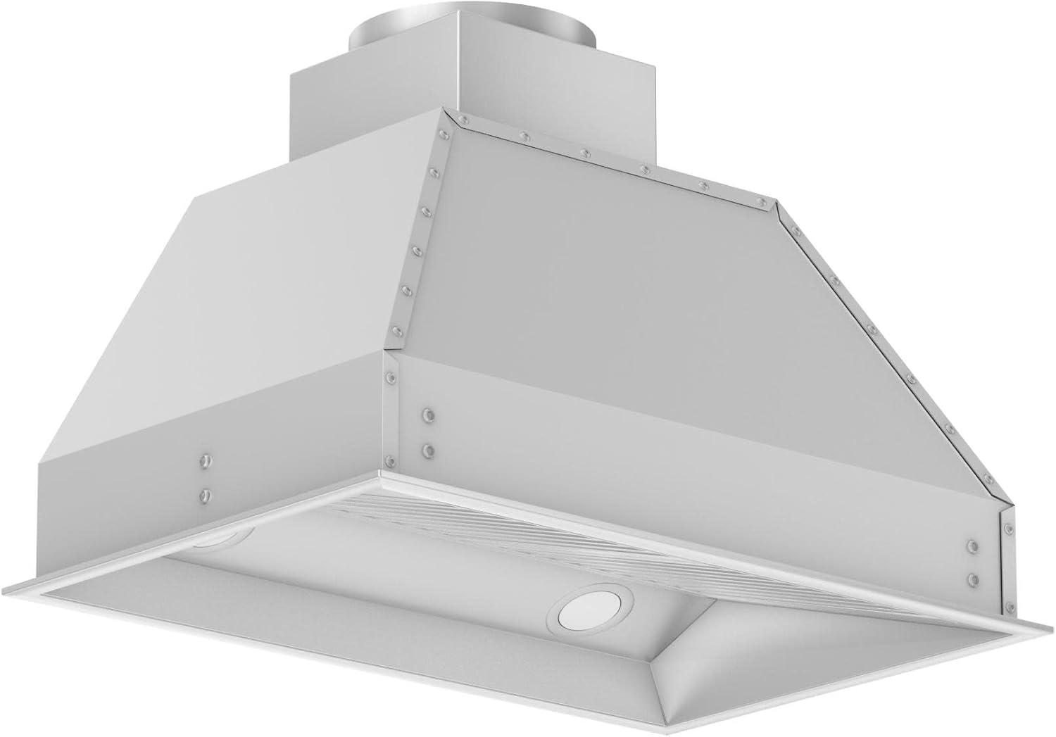 698 28" 400 CFM Ducted Insert Range Hood in Brushed 430 Stainless Steel