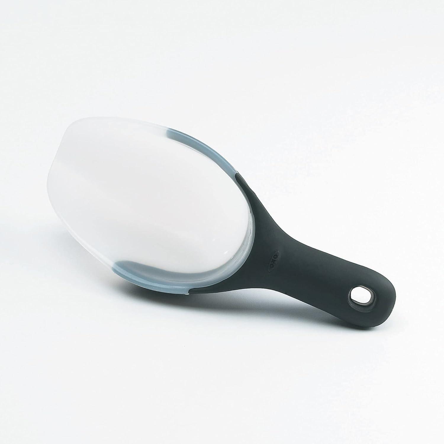 OXO 1 Cup White Flexible Scoop with Soft Handle