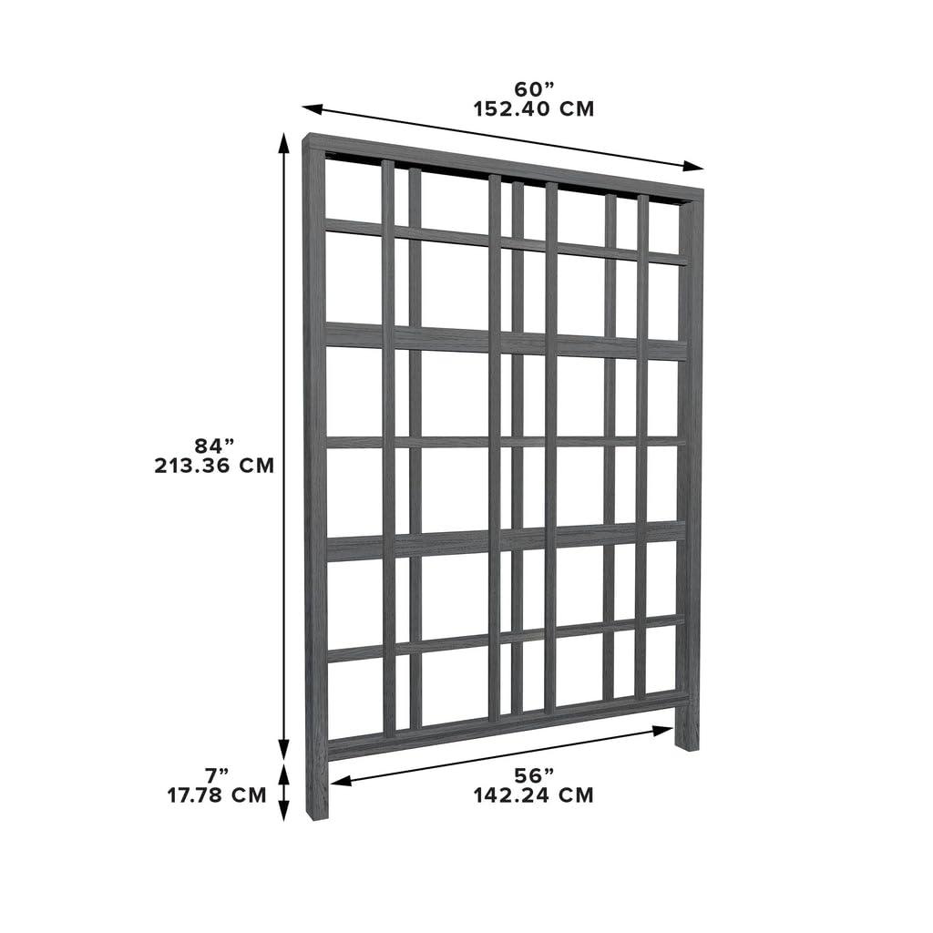 Vita 84'' H x 60'' W Vinyl Lattice Panel Trellis