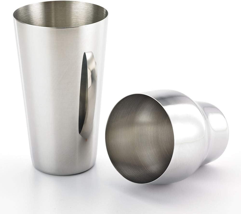 24oz Silver Stainless Steel Cocktail Shaker Set