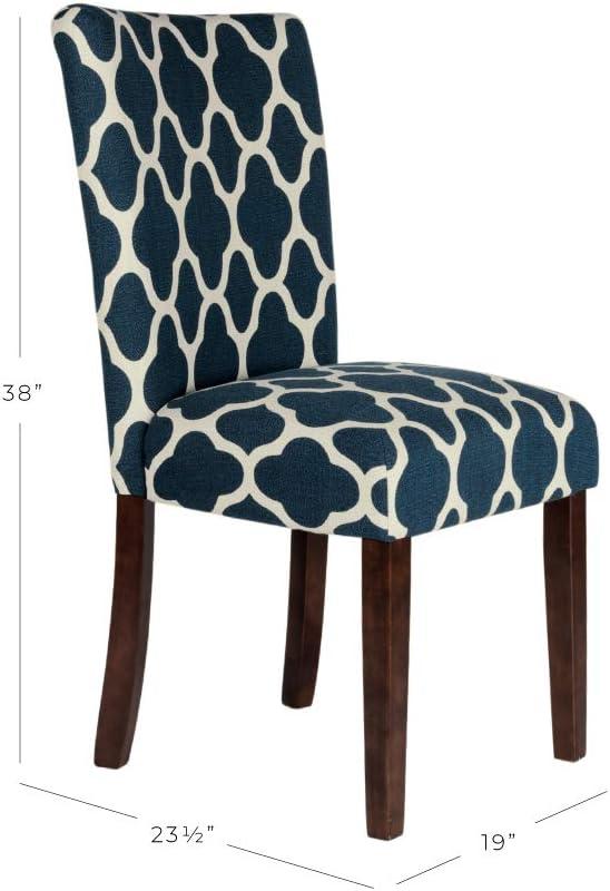 HomePop Parsons Dining Chairs (Set of 2), Quatrefoil