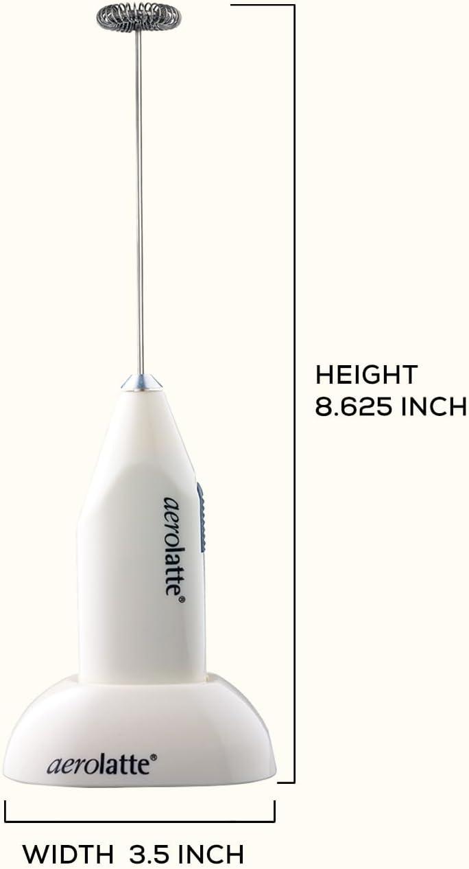 Aerolatte Milk Frother with Counter Stand, The Original Steam-Free Frother, Ivory