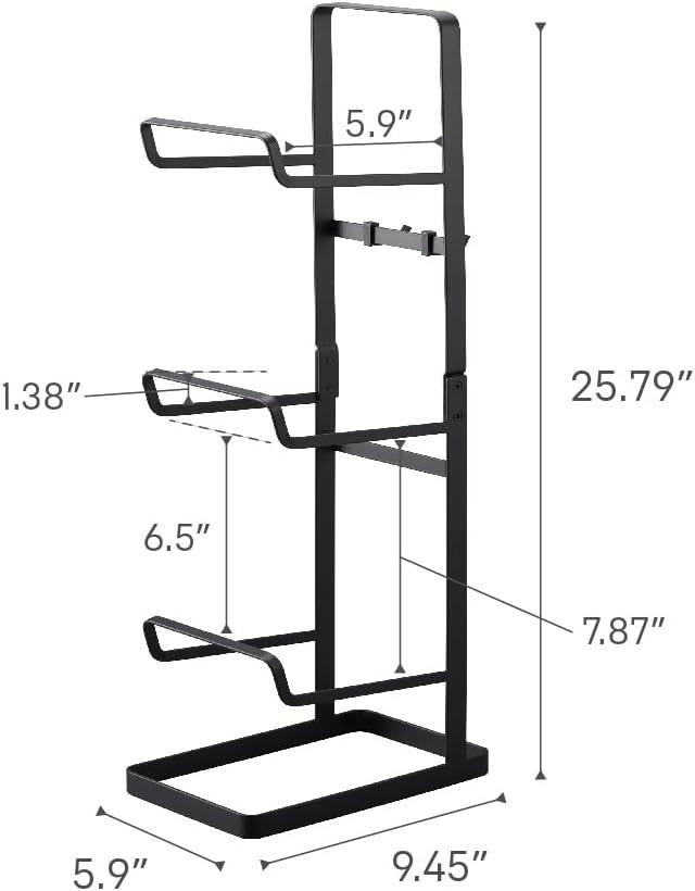 Yamazaki Home Fitness Equipment Storage Rack, Steel