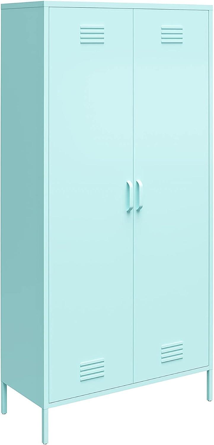 Cache 2 Door Tall Metal Locker Style Storage Cabinet