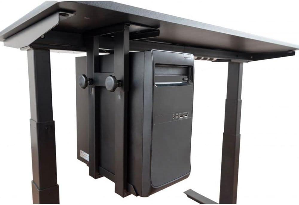 Stand Up Desk Store Adjustable CPU Desktop Computer Tower Holder Under Desk Mount