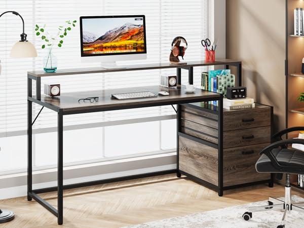 Lantine 63" Ergonomic Office Desk