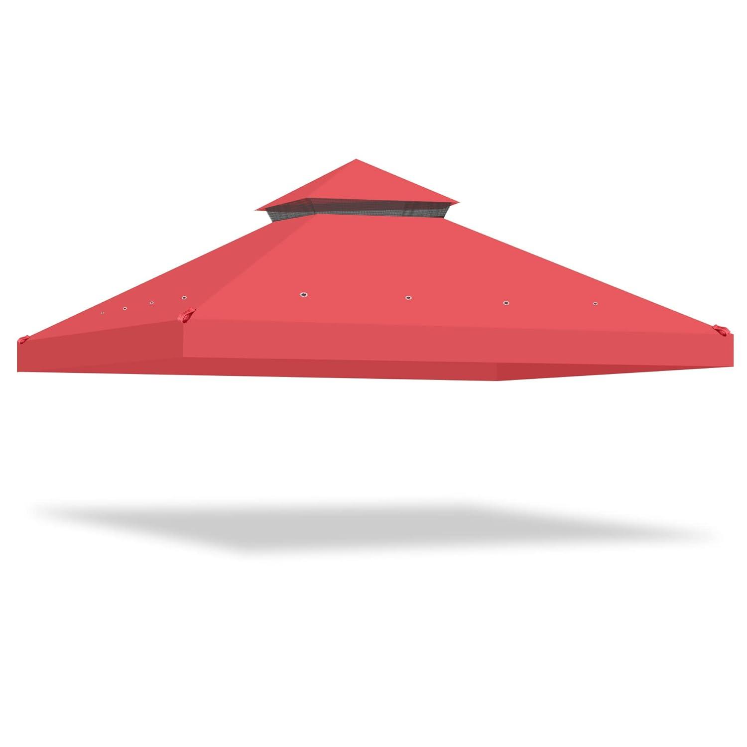 Yescom Yescom Canopy Top Replacement for 2-Tier Crescent TJSG081 Gazebo Outdoor Garden Yard Patio Cover