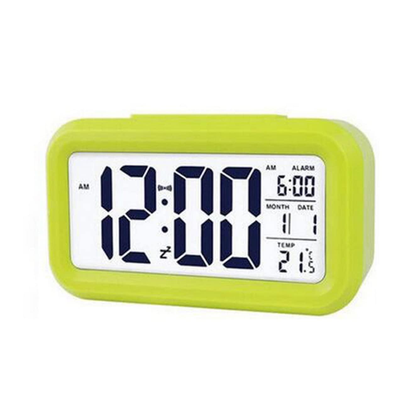Reloj Despertador Electrónico, Reloj Inteligente Luminoso, Regalo de Reloj Despertador digital LED Creativo para Estudiantes y Niños - Verde