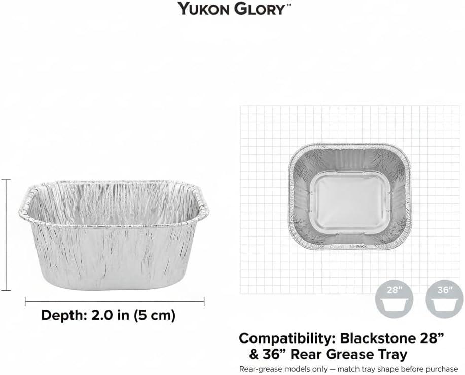 Yukon Glory Aluminum Dishwasher Safe Disposable Drip Pans (Set of 10)