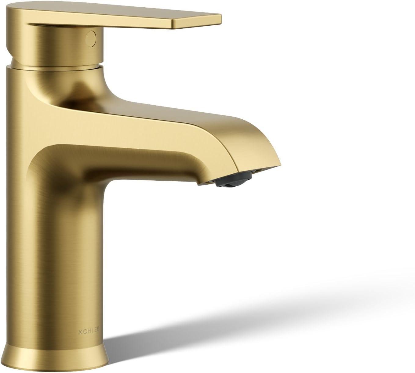 Kohler Hint Single-Handle Bathroom Faucet with Pop-Up Drain Assembly, One Hole Bathroom Sink Faucet, 1.2 gpm