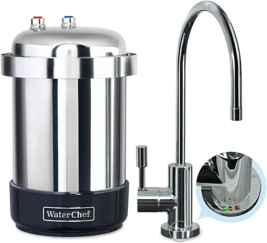 WaterChef U9000 Premium Under-Sink Water Filtration System w Intelligent Monitor