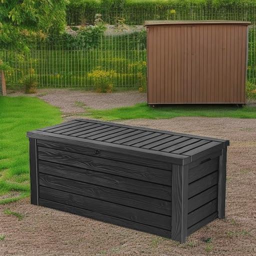 Keter Keter Westwood 150 Gallon Large Durable Resin Outdoor Storage and Organization Deck Box For Patio Furniture and Supplies