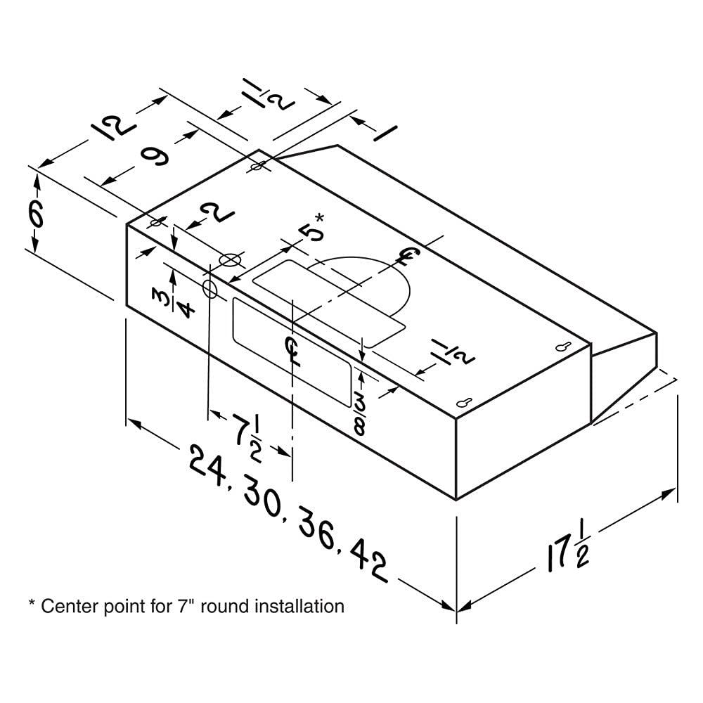 Broan NuTone 30" Steel 160 CFM Convertible Under Cabinet Range Hood with Mesh Filter