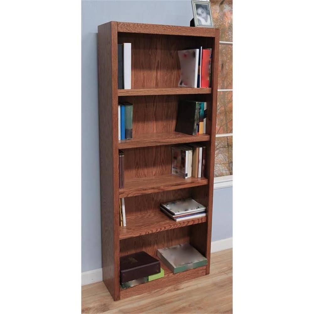 Winston Porter Herard 5 Shelf Wood Bookcase, 72 inch Tall & Reviews | Wayfair