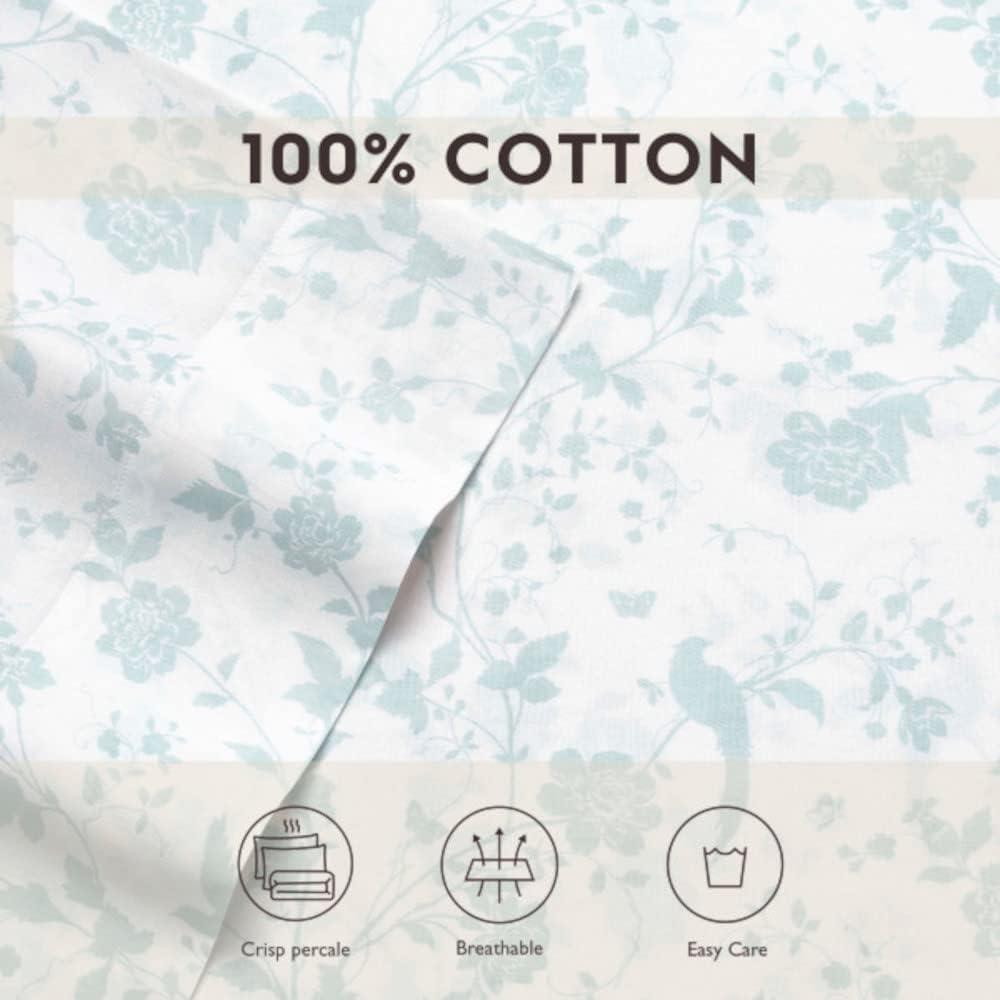 Laura Ashley Laura Ashley Printed Cotton Sateen Pillowcase Set (Set of 2)