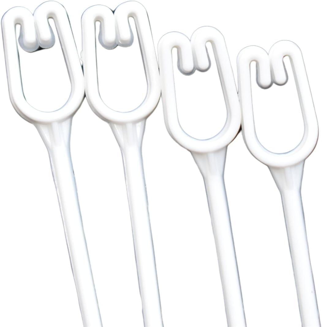 White Plastic Replacement Hangers for 12" Hanging Baskets - Set of 5