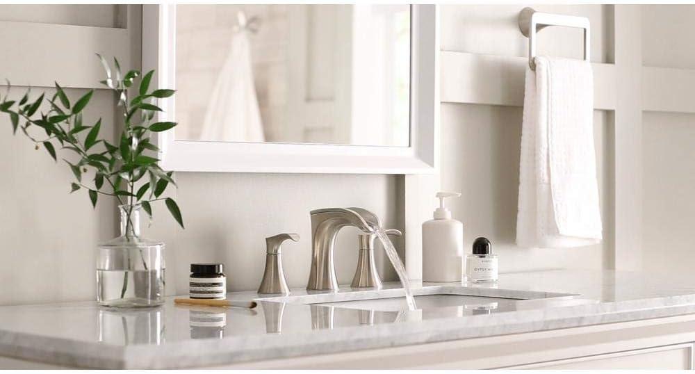 Pfister LF049BRKK Brea 8 in. Widespread 2-Handle Waterfall Bathroom Faucet in Brushed Nickel