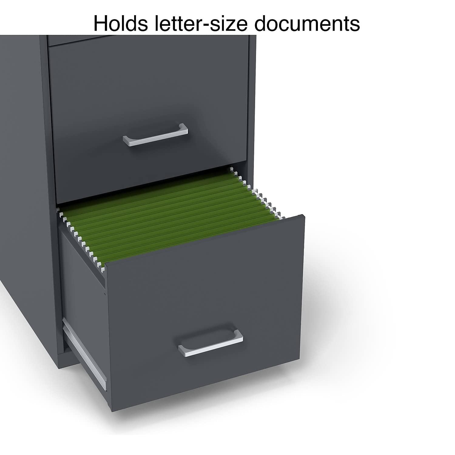 Staples Archivador Vertical de 3 Cajones con Cerradura Letra Carbón 18"D (18606) ST52154-CC