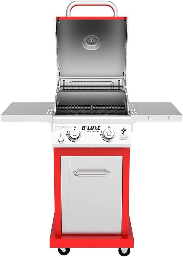 Nexgrill Deluxe 2-Burner Propane Barbecue Gas Grill, Red, 720-0864R