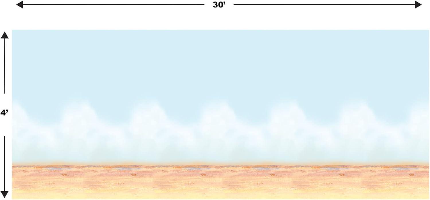 Desert Sky and Sand Photography Backdrop, 4' x 30'