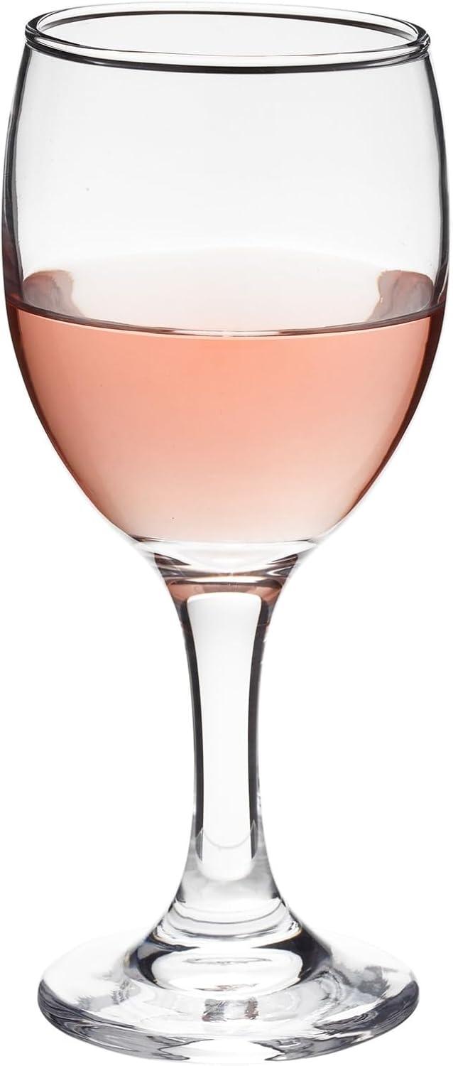 Stemmed Wine Glasses, Set of 4 for Housewarming Gift, Anniversary, Wedding (4.5 oz)