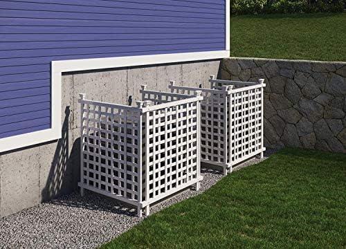 3.5 Ft. H X 3.25 Ft. W x 3 Ft. L Liberty Lattice Air Conditioning Cover No Dig Screen Kit