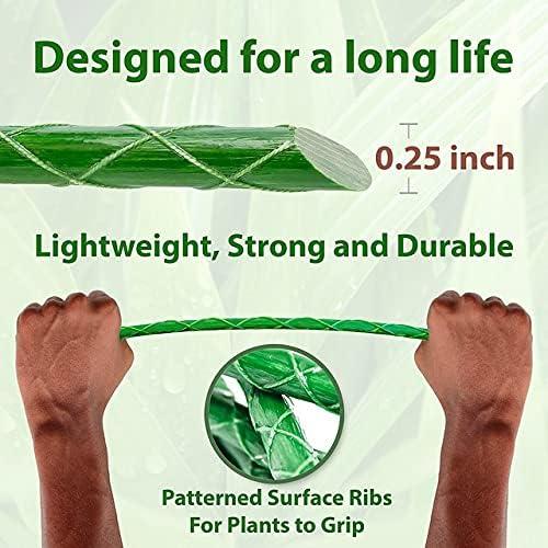 Eco-Friendly 2-FT Fiberglass Garden Stakes, Tomato Stakes, Plant Stakes (Pack of 50), 0.25-Inch Dia by ://N ★ LOVA