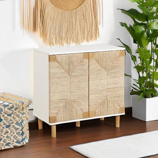 Shellie 31.4'' Tall Solid Wood 2 - Door Accent Cabinet