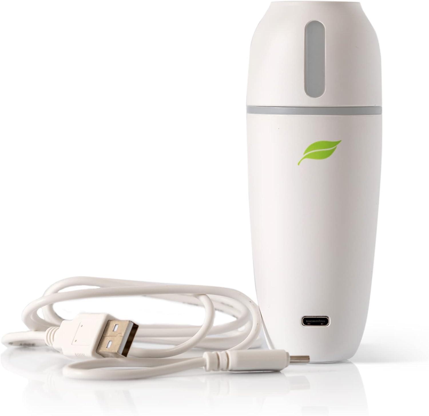 Plant Therapy Mini Portable Diffuser for Essential Oils, Compact & Lightweight, Perfect for Outdoors & On the Go, Cordless