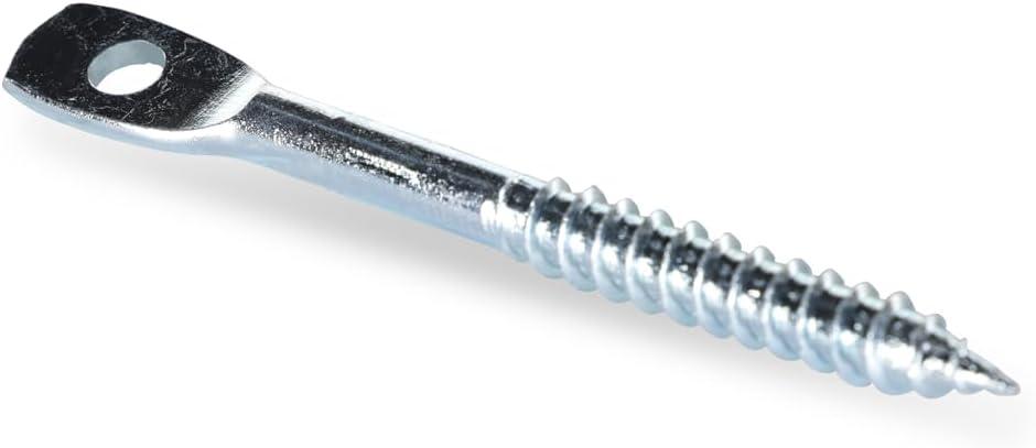 TOOLPRO 05015 Professional Eye Lag Screw, Carbon Steel, Zinc, 100 Pack