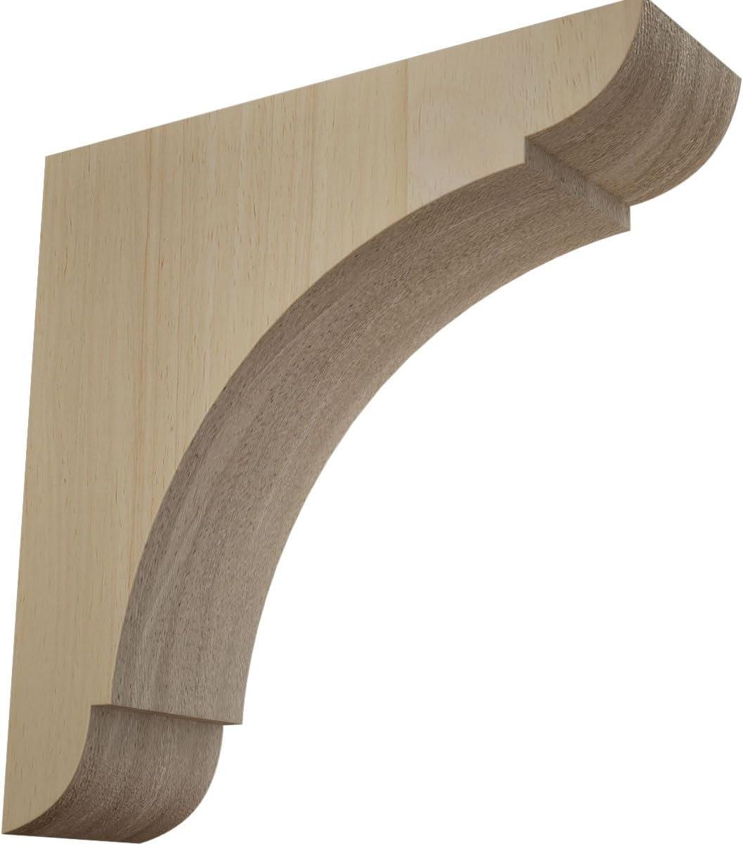 Ekena Millwork Olympic 6'' H x 1.75'' W x 6'' D Solid Wood Standard Bracket