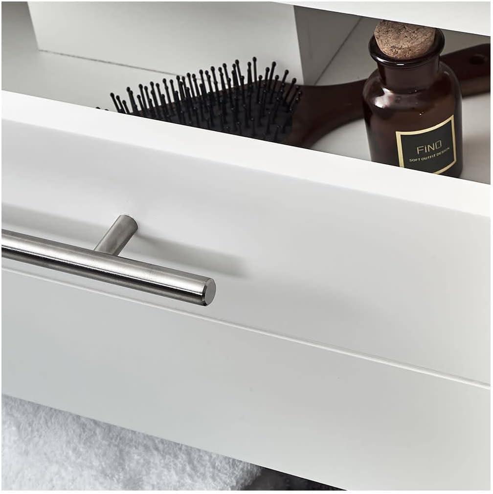 Lucera 24" Wall Mount Modern Single Sink Bathroom Vanity with Top and Undermount Sink